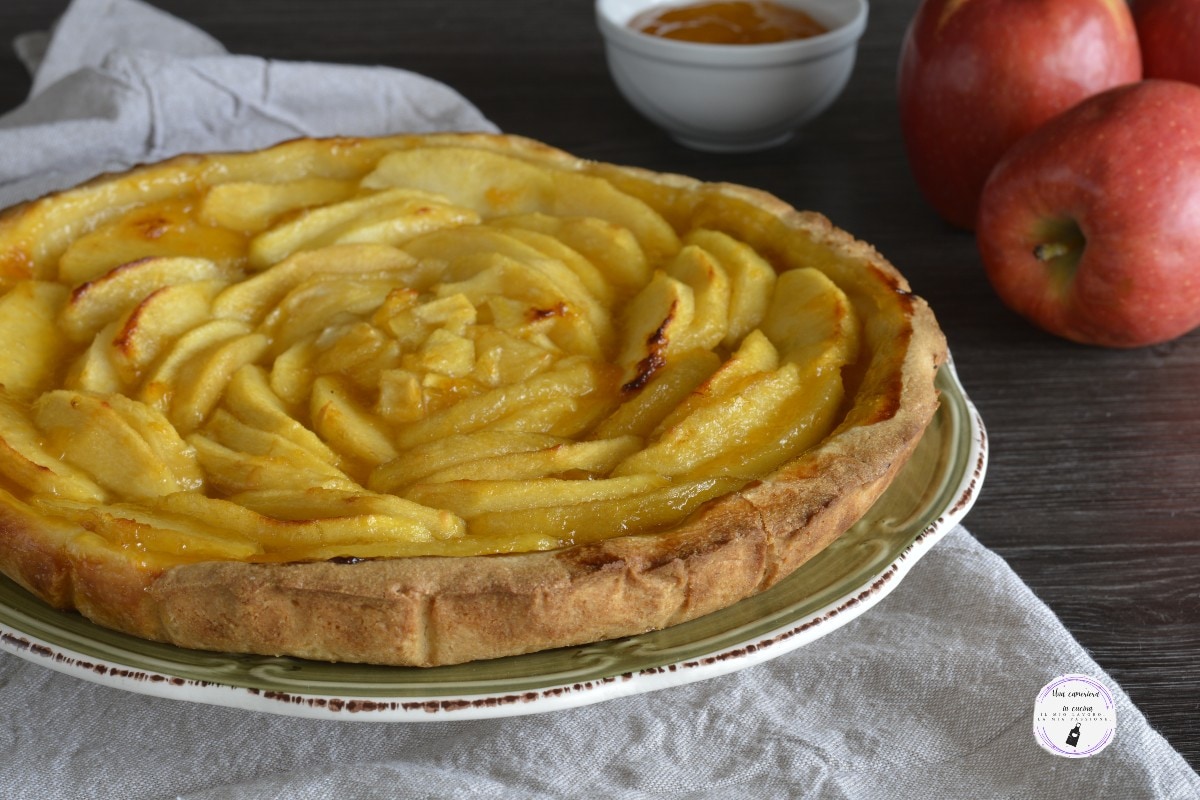 Torta de maçã e geleia