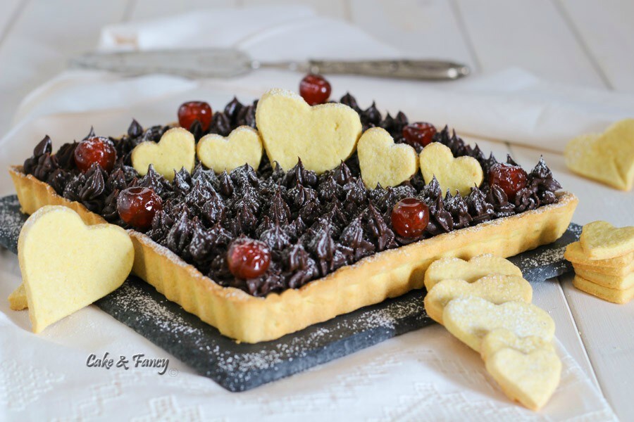 Torta com ganache