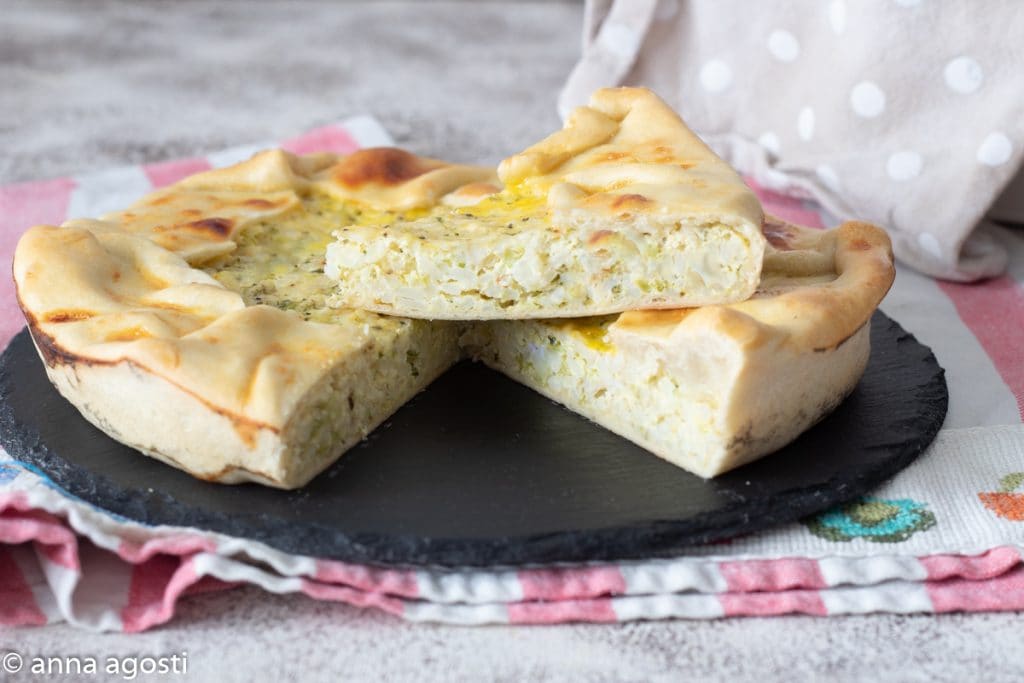 Torta de arroz salgada genovesa