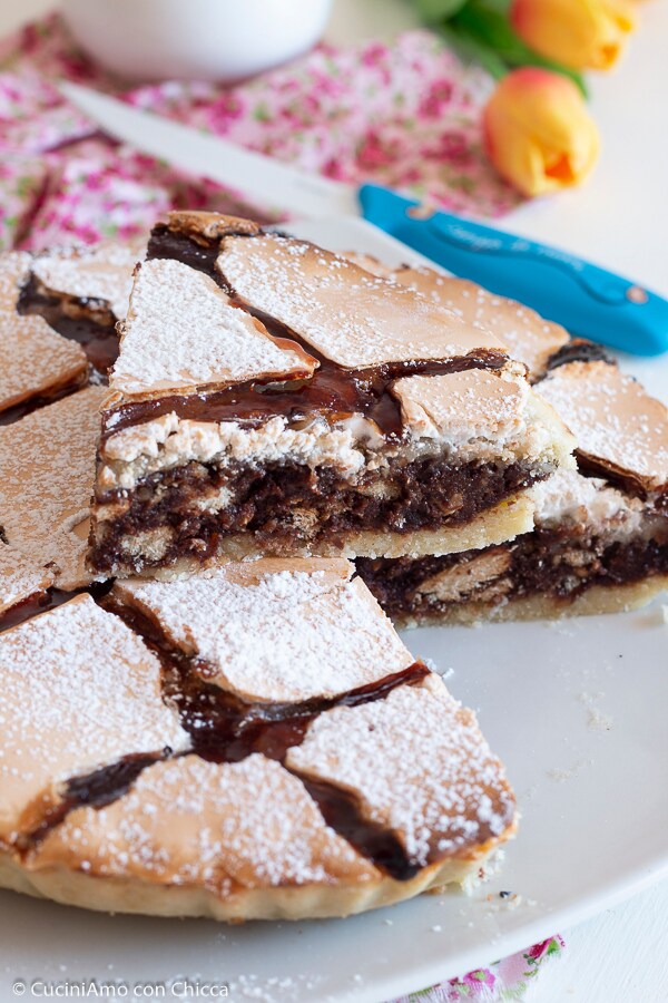 Torta de biscoito com amarena receita napolitana