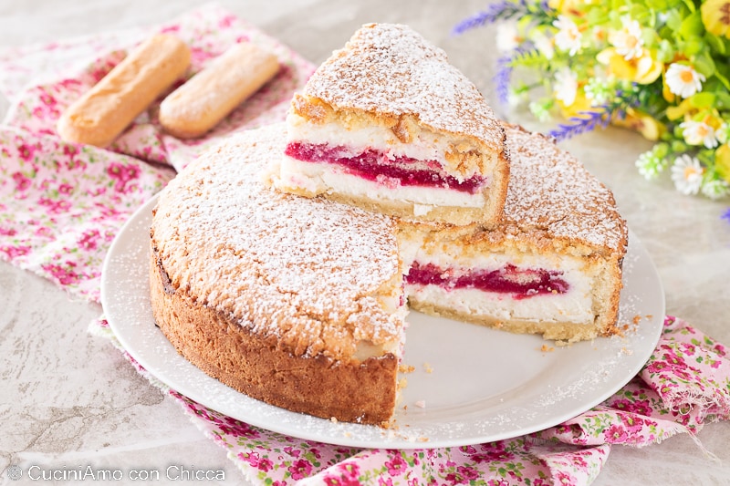 Torta de ricota e alchermes