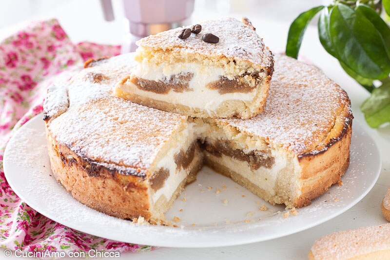Torta de ricota e café