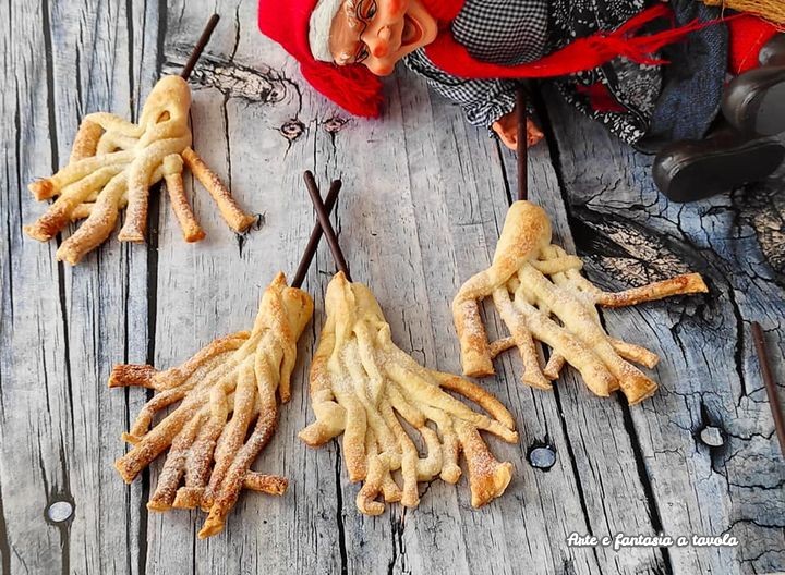 Vassouras da Befana com massa folhada