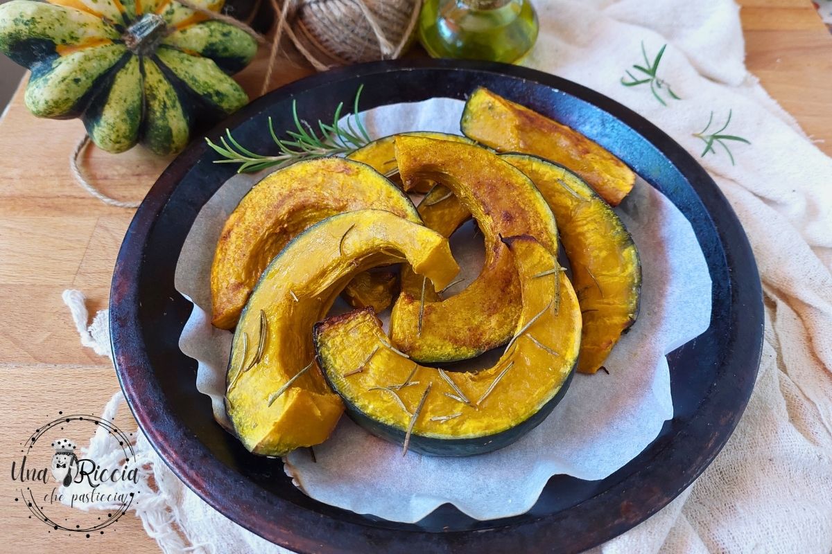 Abóbora assada com especiarias e aromas