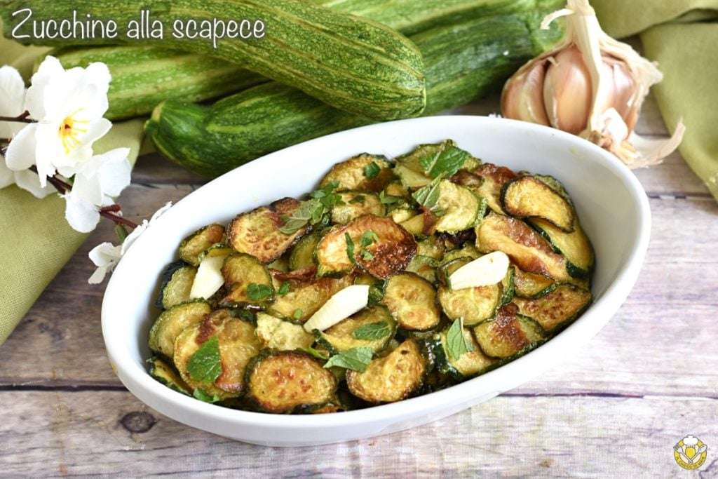 abobrinha à scapece napolitana receita original abobrinha frita condimentada marinada acompanhamento frio o chicco di mais