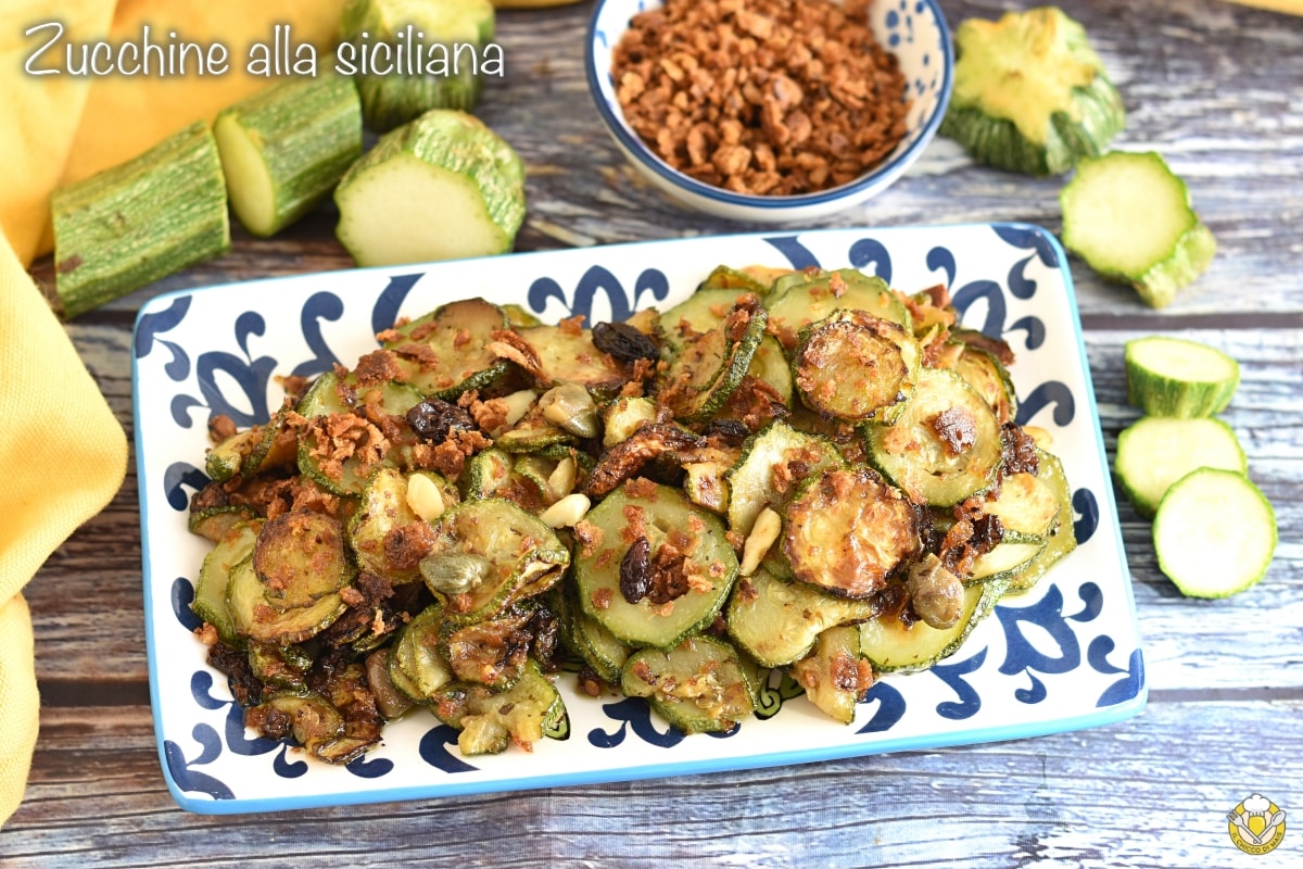 Abobrinha à siciliana na frigideira