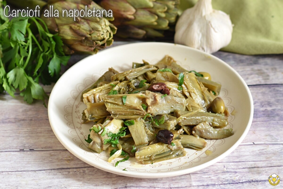 Alcachofras Afogadas à Napolitana