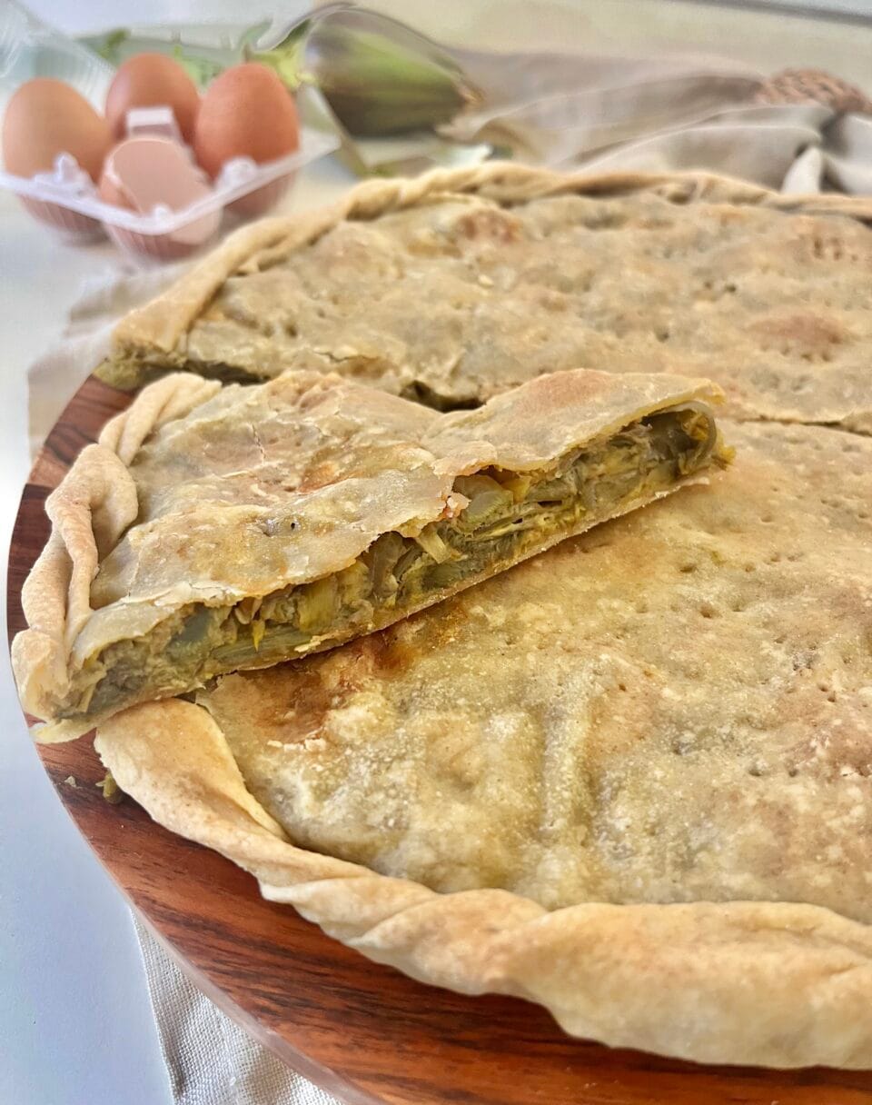 Torta de alcachofras