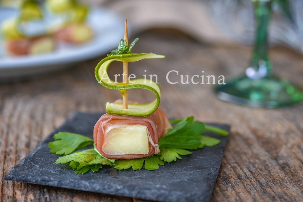 Aperitivo rápido e frio com speck