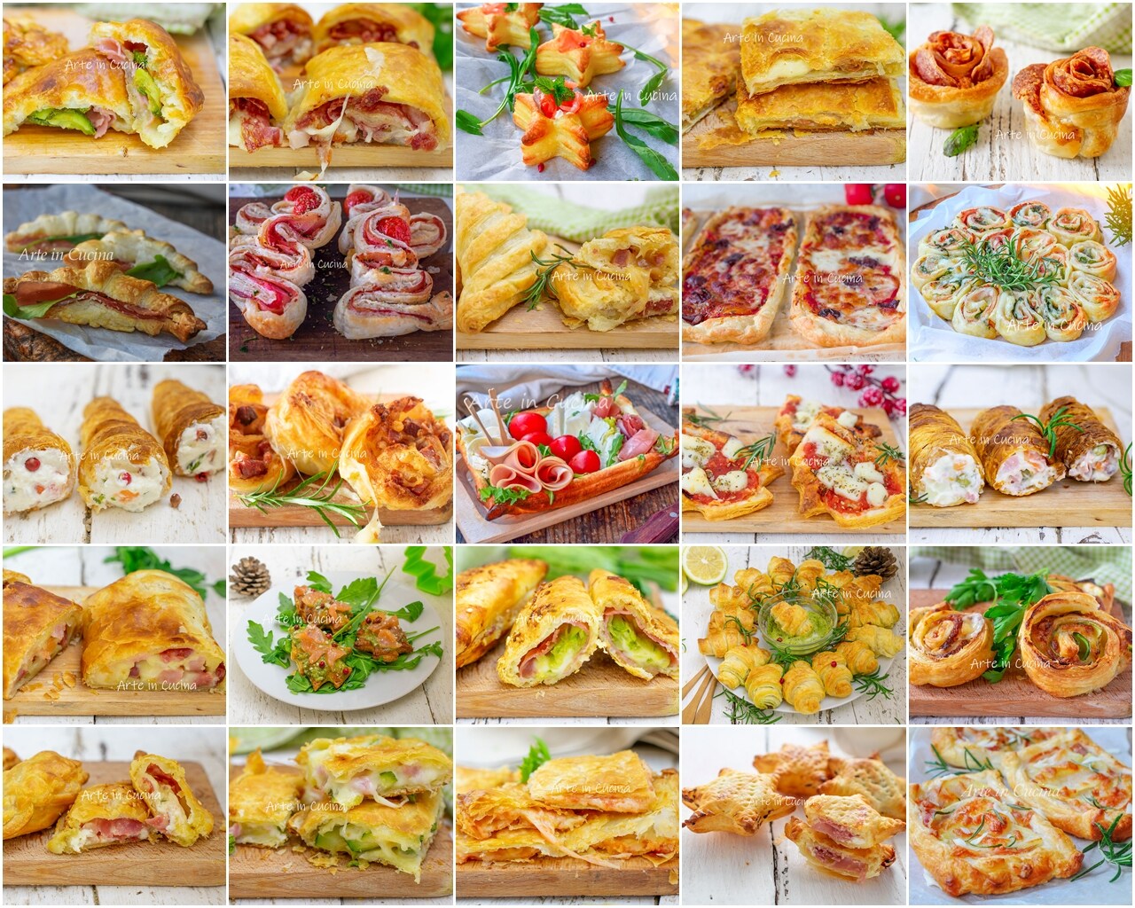 APERITIVOS NATALINOS com a MASSA FOLHADA