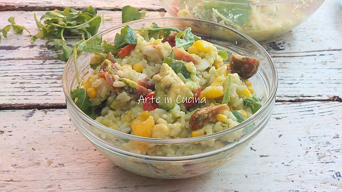 ARROZ na SALADA com creme de abobrinha