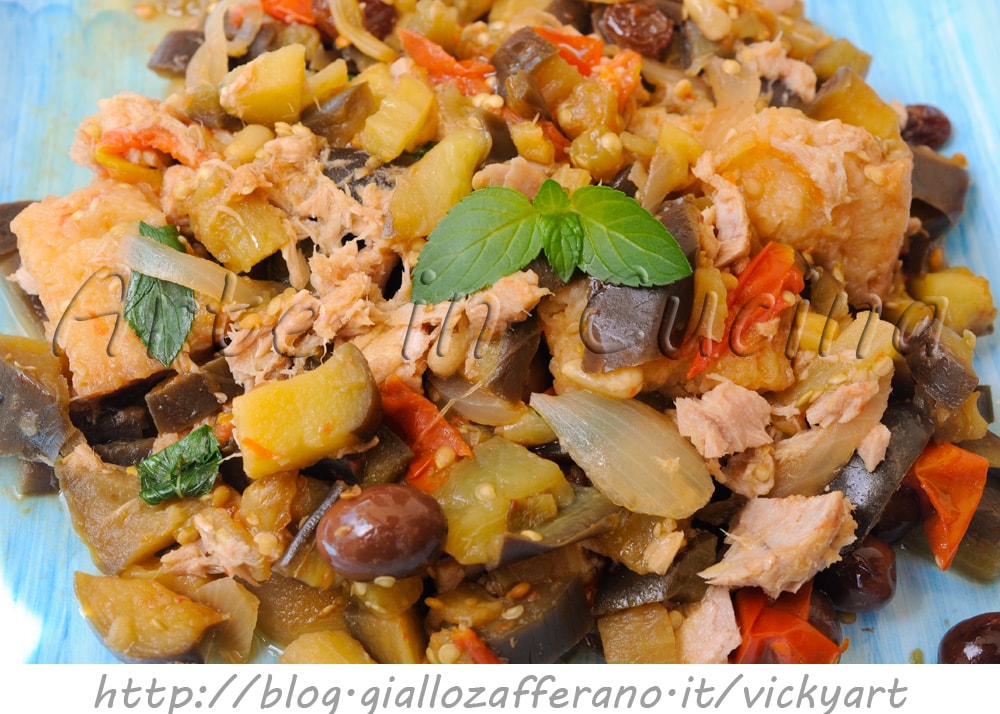 Atum com caponata receita rápida