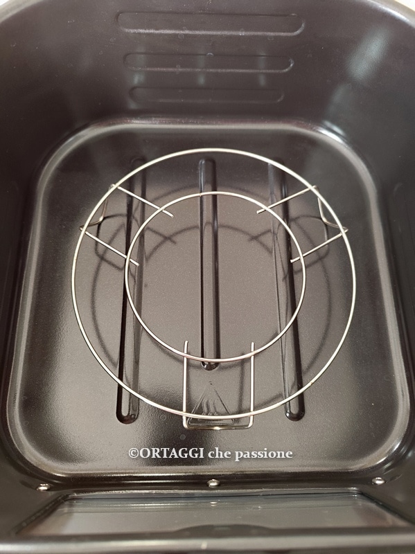 elevação - grelha na fritadeira de ar