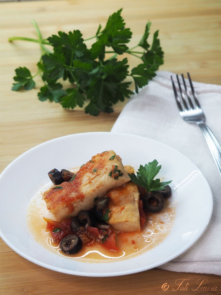 Bacalhau à moda ghiotta, pronto em 15 minutos