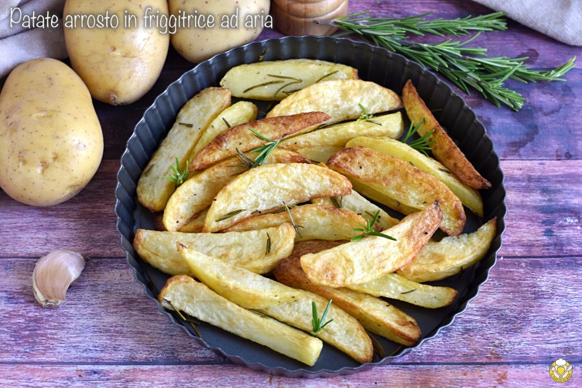 Batatas assadas na air fryer