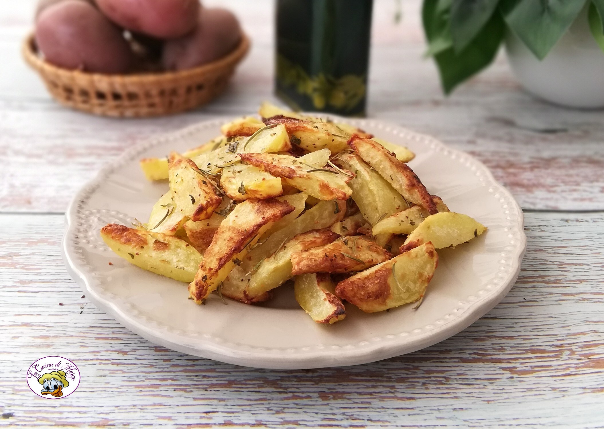 BATATAS AO ALECRIM NA FRITADEIRA SEM ÓLEO