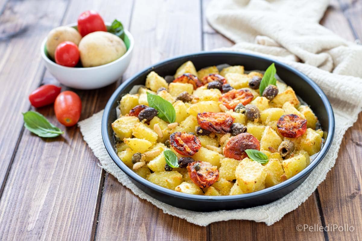 Batatas assadas à siciliana