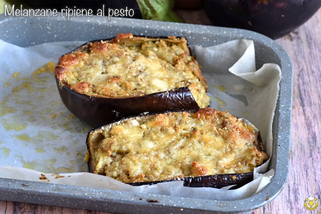 berinjelas recheadas com pesto derretido receita fácil ao forno com mozzarella ou scamorza o chicco di mais