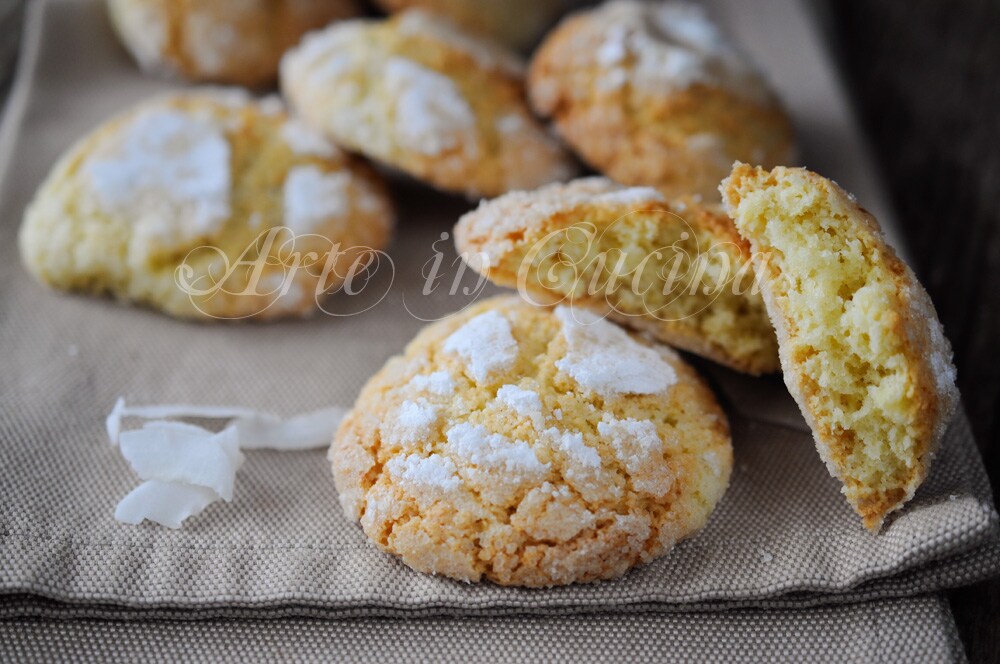 Biscoitos macios de coco e limão fáceis e rápidos vickyart arte na cozinha