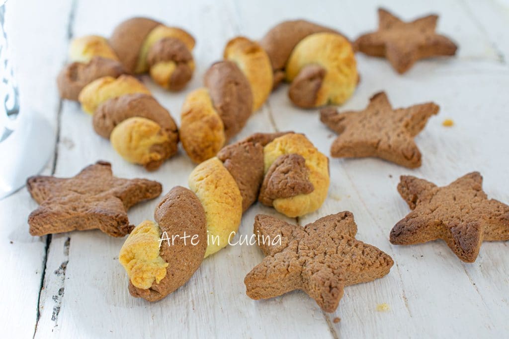 Biscoitos de Natal bicolores