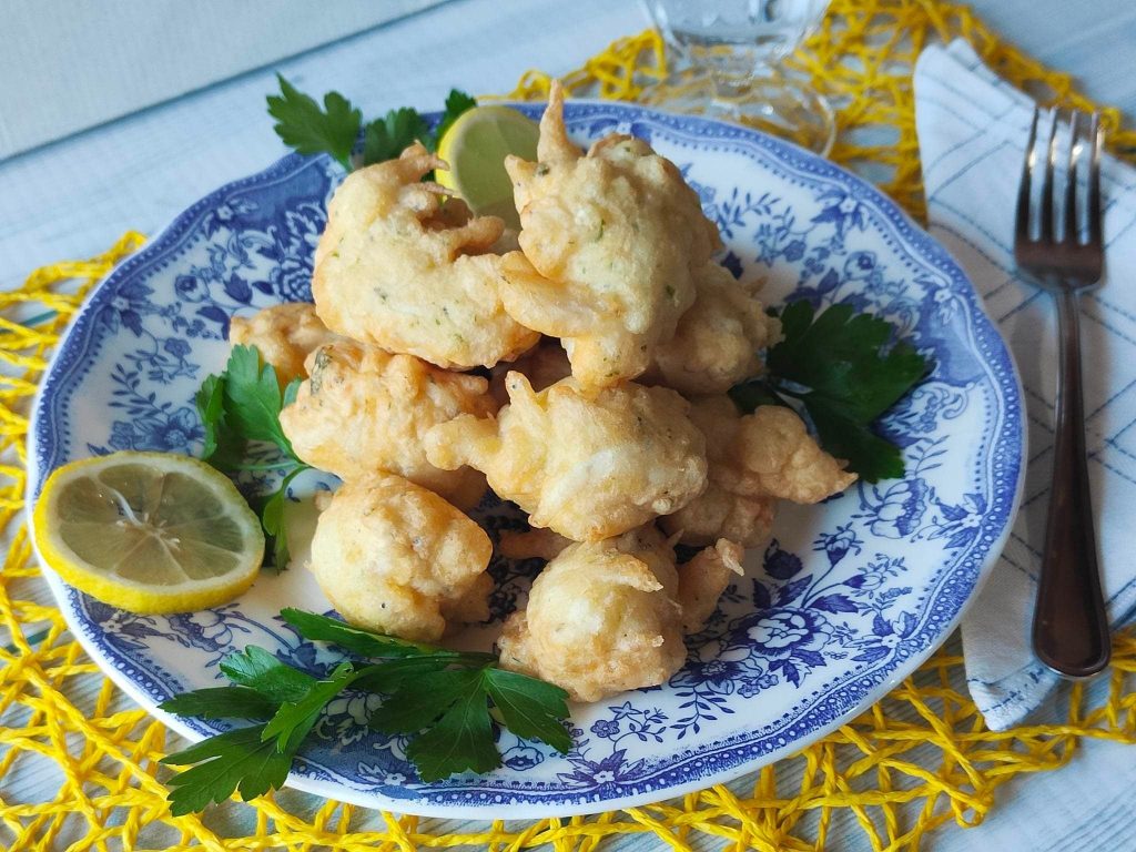 Panquecas de peixinhos miúdos