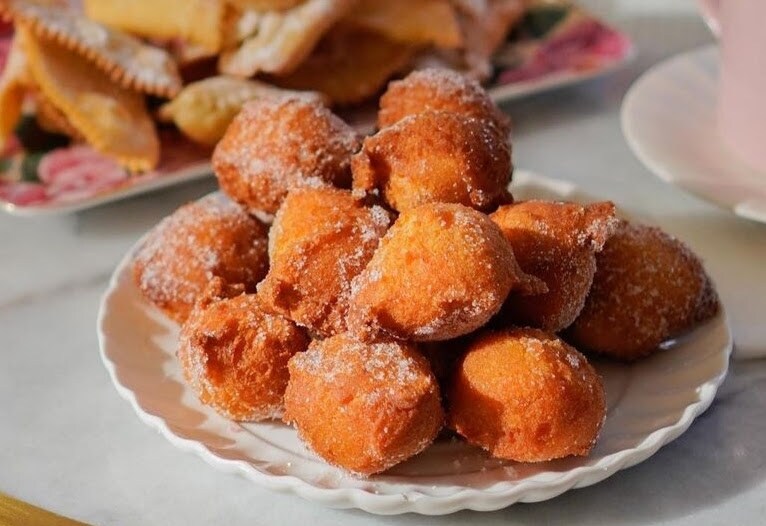 Os bolinhos doces de abóbora