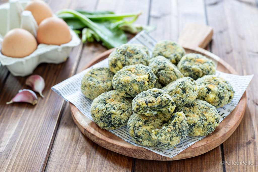 bolinhos de espinafre e feta