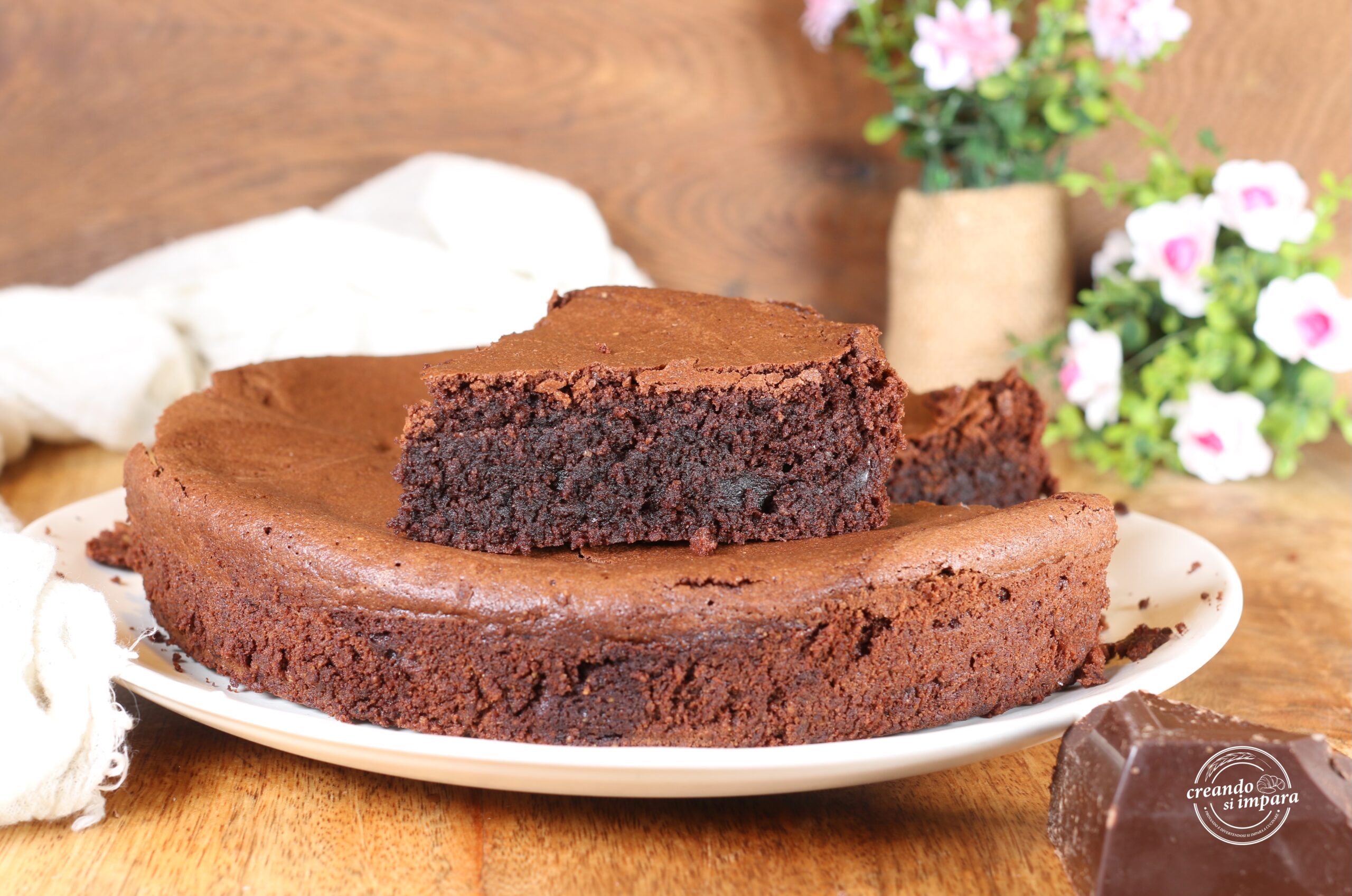 Bolo de amêndoas e chocolate sem farinha