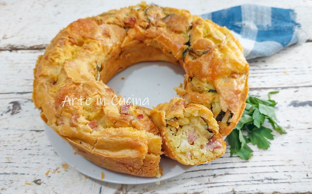 BOLO com BACON e ABOBRINHAS rápido