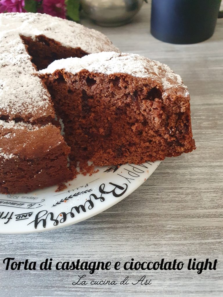 bolo castanha e chocolate light