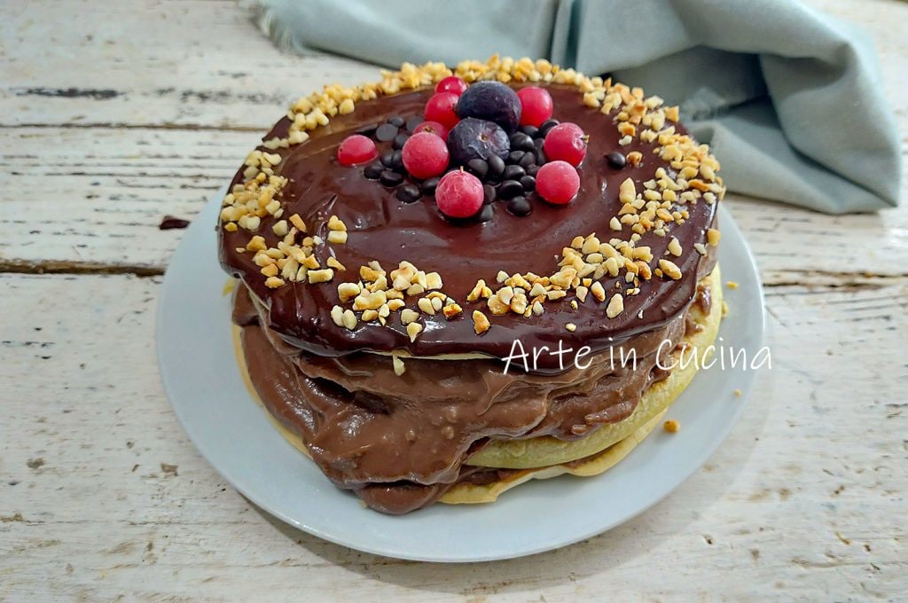 BOLO de CREPES de CHOCOLATE