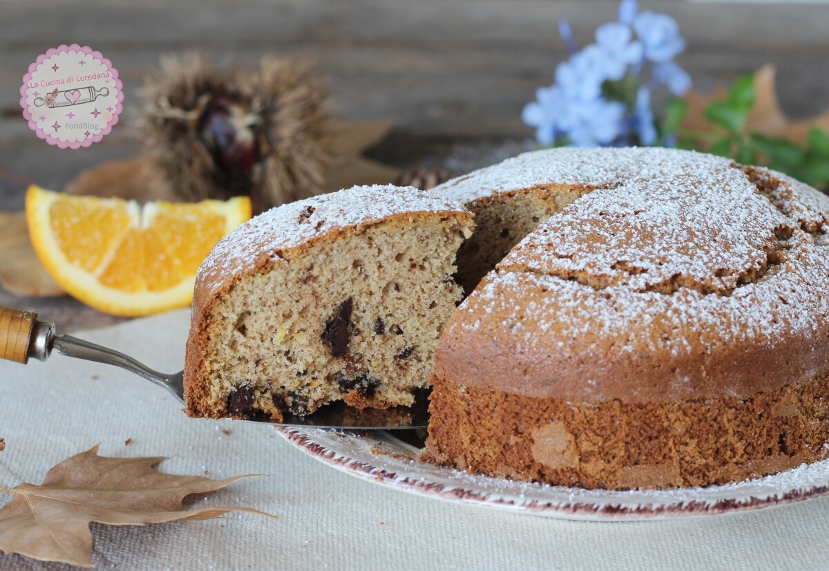 Bolo de laranja e castanha