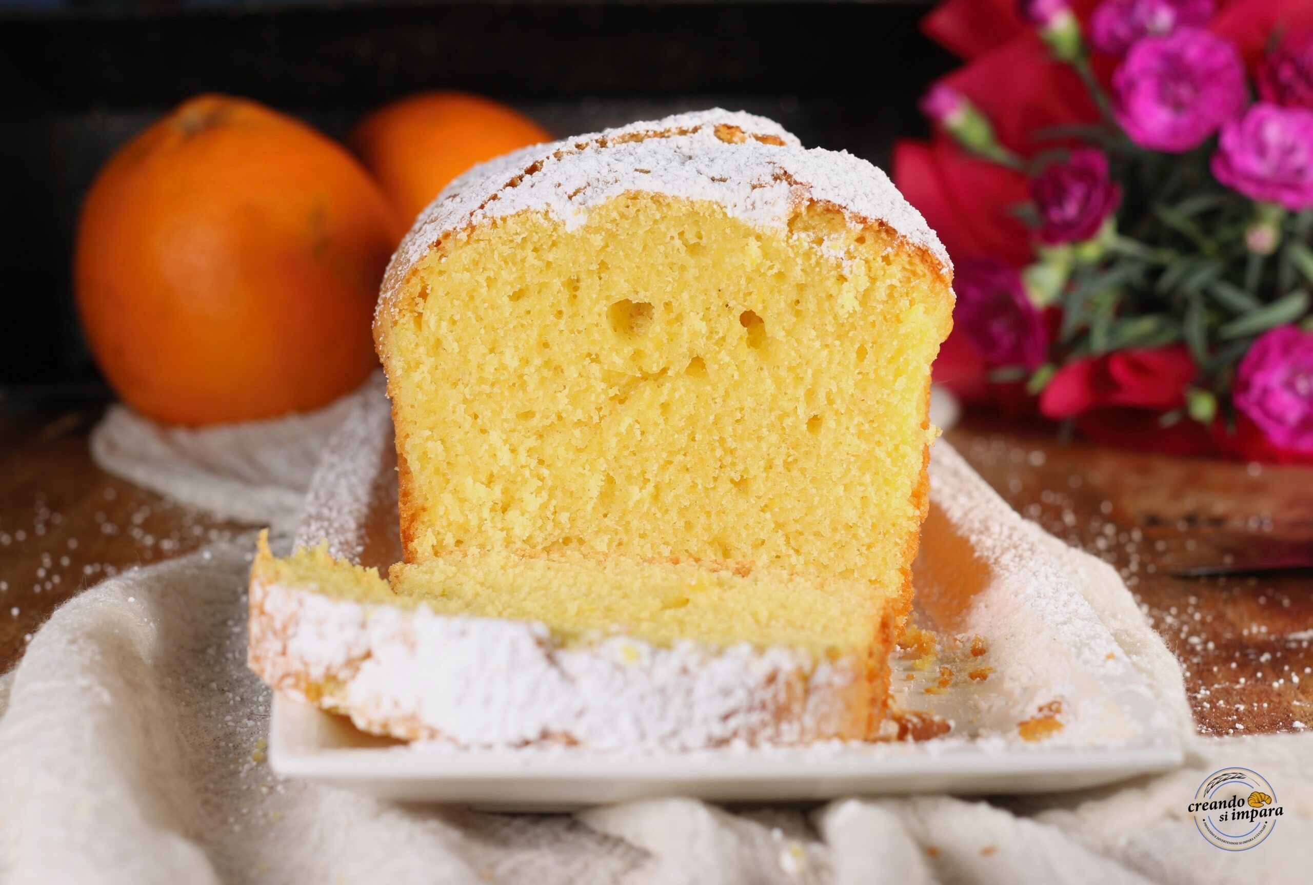 Bolo de laranja tipo plumcake