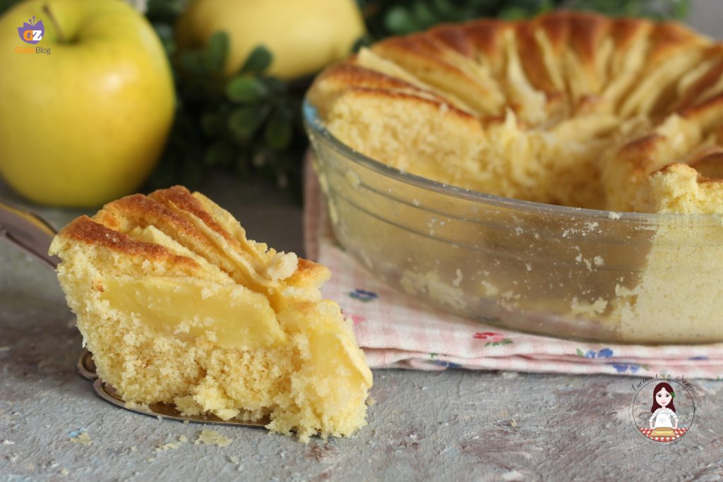 Bolo de maçã no micro-ondas