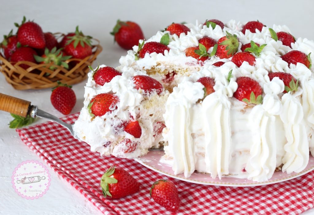 torta fragole e panna
