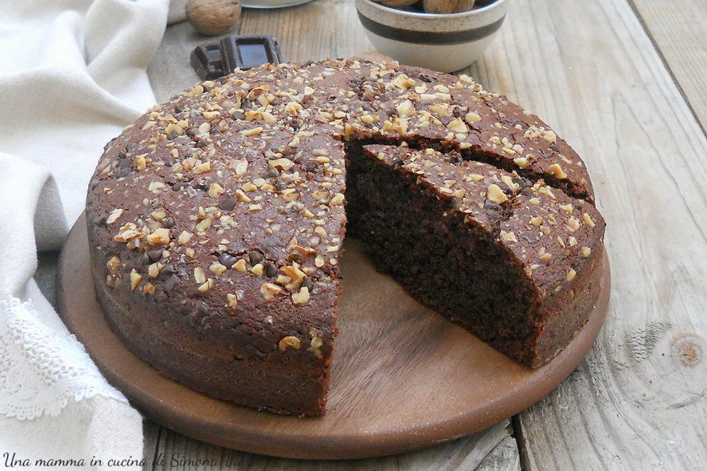 bolo de nozes e chocolate oriz