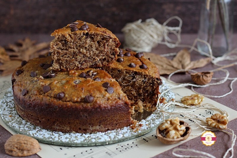 Bolo de nozes sem açúcares adicionados
