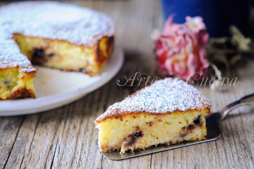 BOLO DE RICOTA e GOTAS DE CHOCOLATE com farinha de arroz