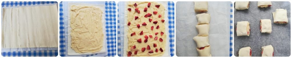 BRIOCHE DE MORANGO E CREME