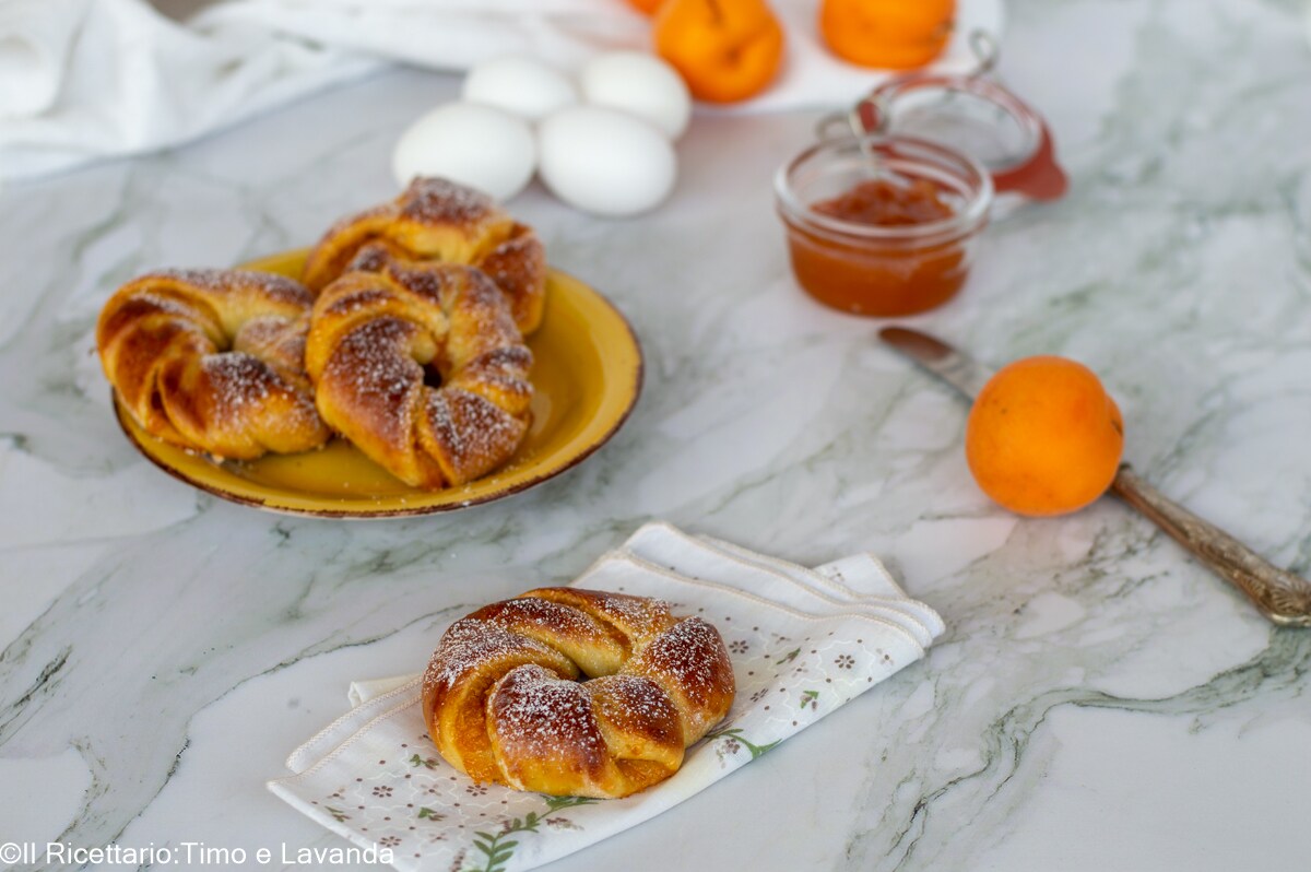 Brioche com damascos