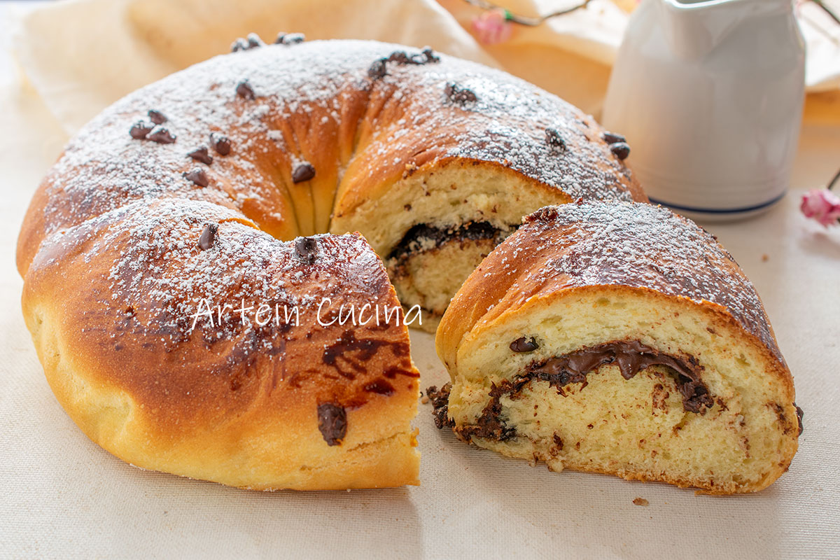 Bolo de Páscoa de chocolate e Nutella