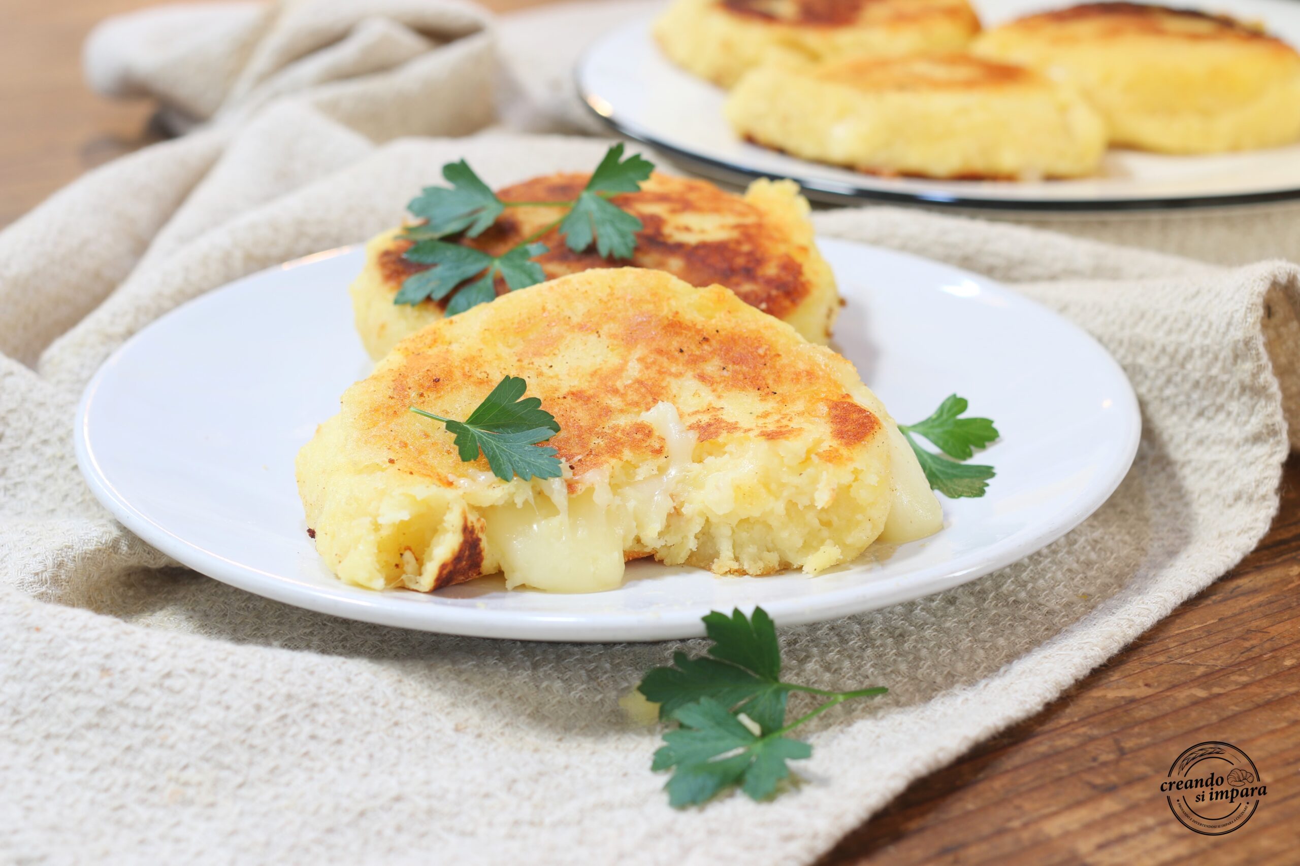 Burger de batatas cremosas