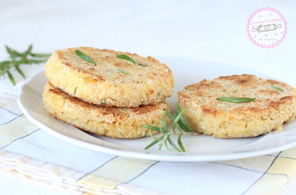 burger de grão-de-bico na frigideira