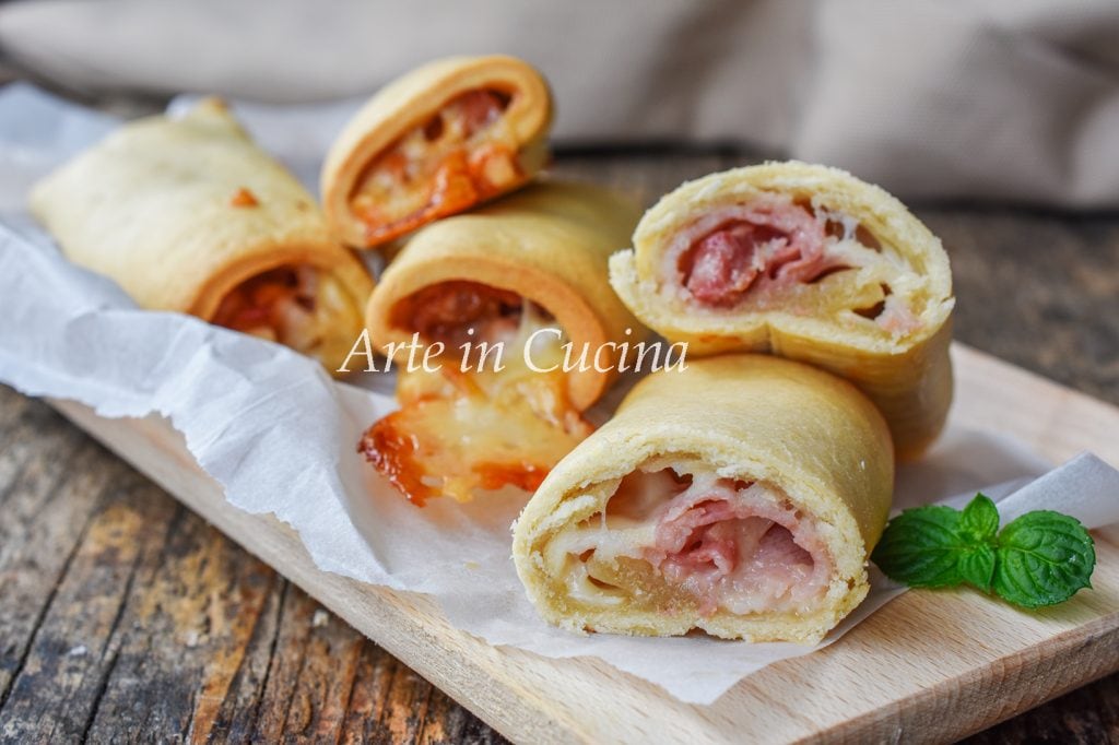 Cannoli de brisé presunto e queijo