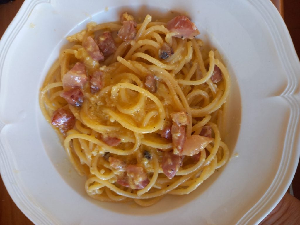 Receita de macarrão à Carbonara