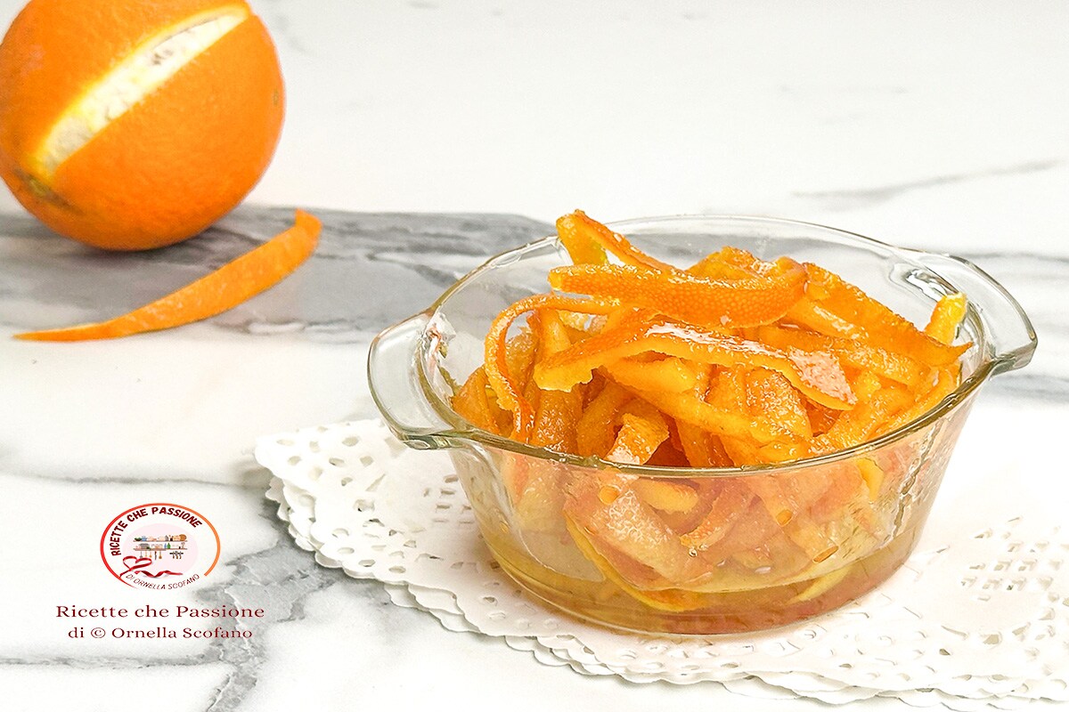 Casca de laranja cristalizada Fácil e rápido