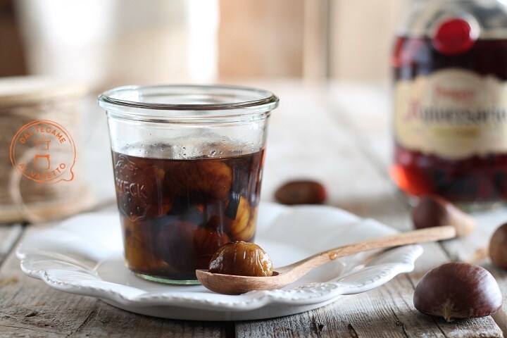 Castanhas ao rum em vasocottura