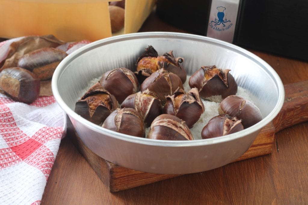 castanhas com sal na fritadeira sem óleo1