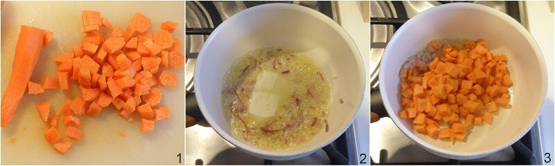 cenoura e ervilhas receita acompanhamento rápido o chicco di mais 1 cozinhar as cenouras