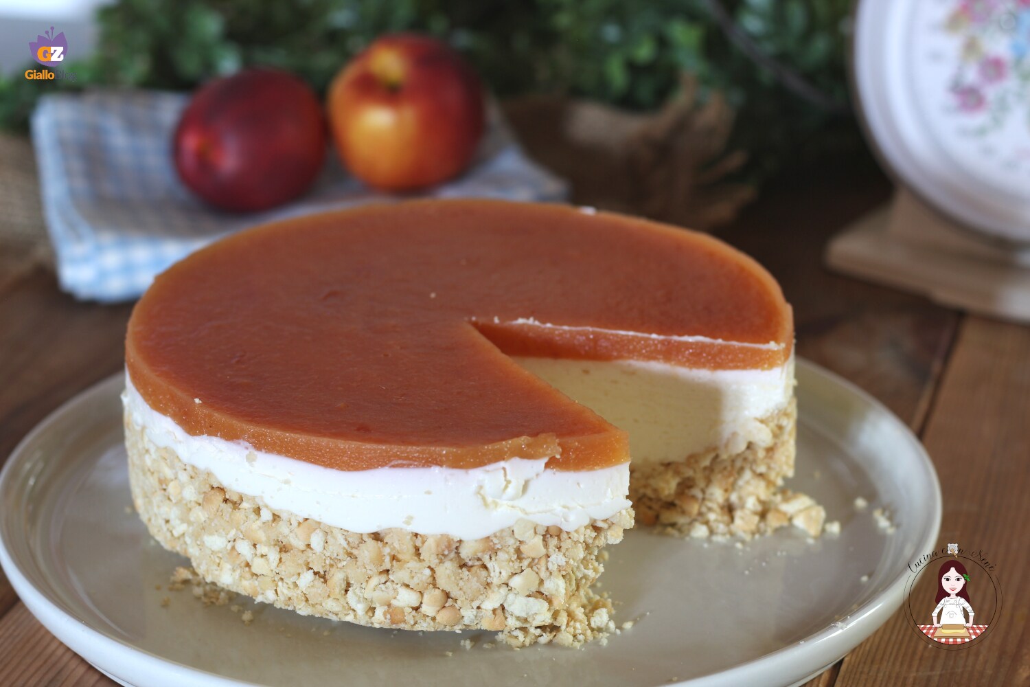 Cheesecake de pêssego